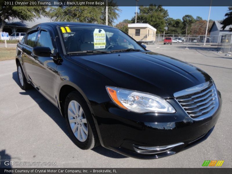 Black / Black/Light Frost Beige 2011 Chrysler 200 Touring