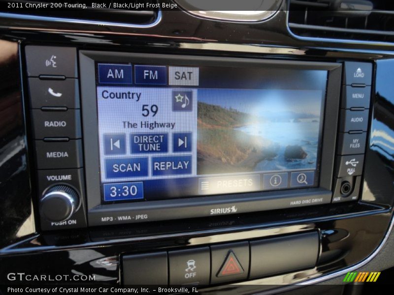 Black / Black/Light Frost Beige 2011 Chrysler 200 Touring