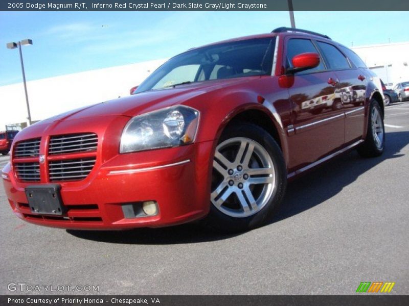 Inferno Red Crystal Pearl / Dark Slate Gray/Light Graystone 2005 Dodge Magnum R/T