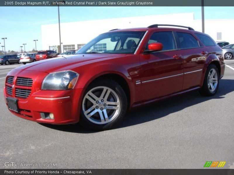 Inferno Red Crystal Pearl / Dark Slate Gray/Light Graystone 2005 Dodge Magnum R/T