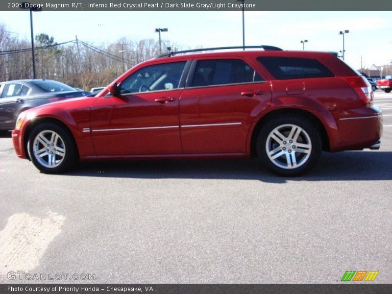 Inferno Red Crystal Pearl / Dark Slate Gray/Light Graystone 2005 Dodge Magnum R/T
