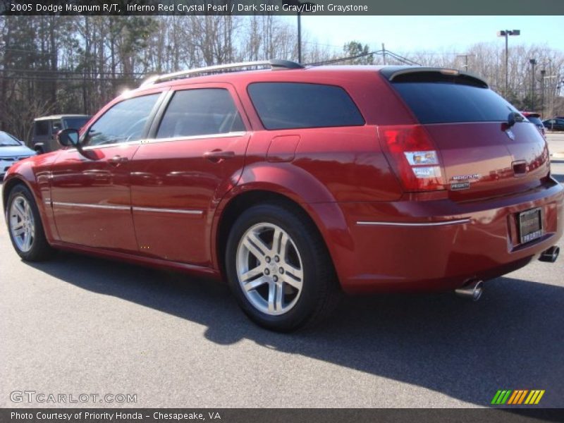 Inferno Red Crystal Pearl / Dark Slate Gray/Light Graystone 2005 Dodge Magnum R/T