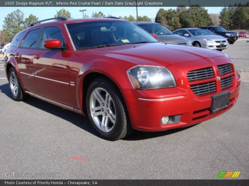 Inferno Red Crystal Pearl / Dark Slate Gray/Light Graystone 2005 Dodge Magnum R/T
