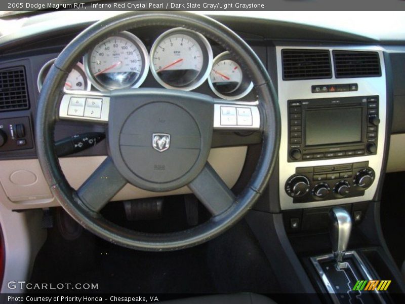 Inferno Red Crystal Pearl / Dark Slate Gray/Light Graystone 2005 Dodge Magnum R/T