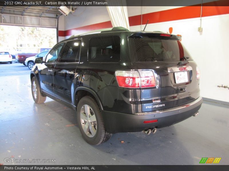 Carbon Black Metallic / Light Titanium 2012 GMC Acadia SLT