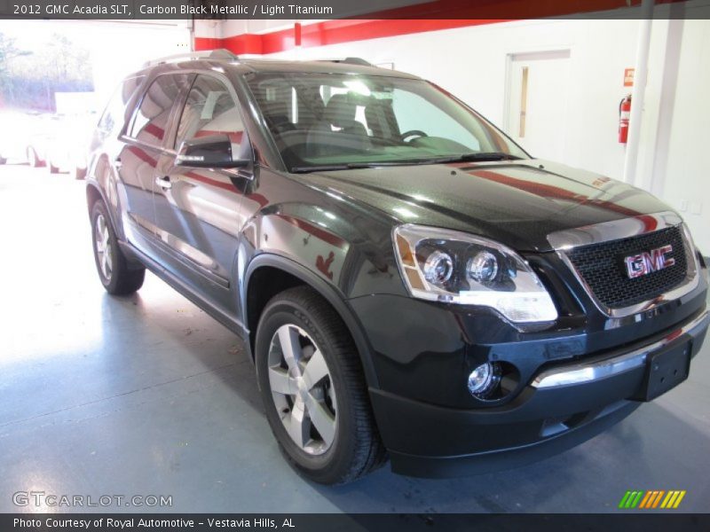 Carbon Black Metallic / Light Titanium 2012 GMC Acadia SLT