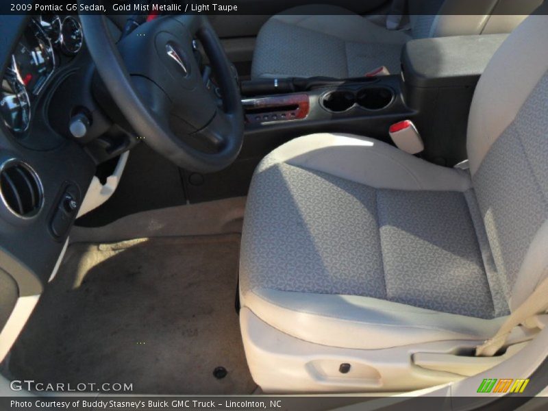 Gold Mist Metallic / Light Taupe 2009 Pontiac G6 Sedan