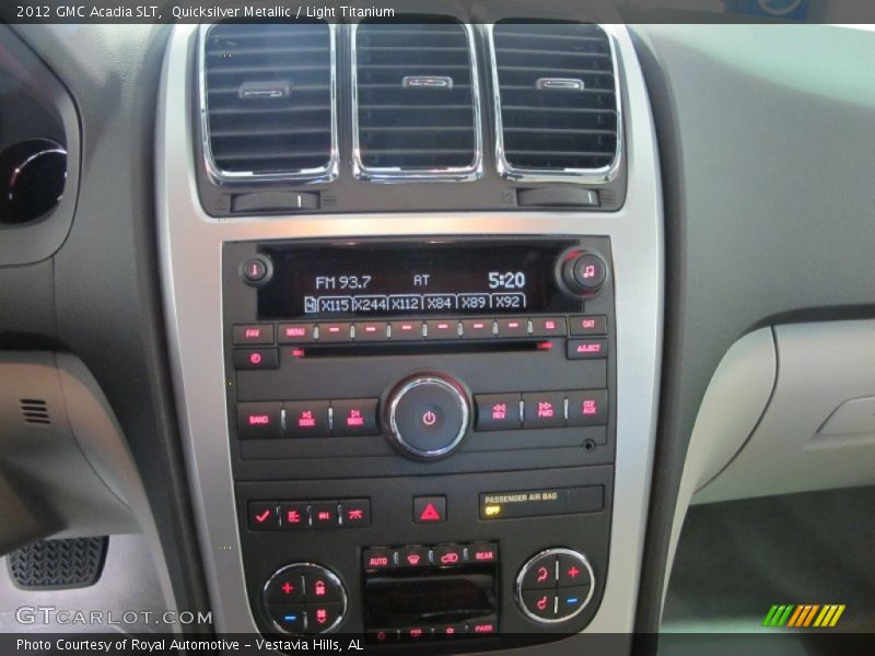 Quicksilver Metallic / Light Titanium 2012 GMC Acadia SLT