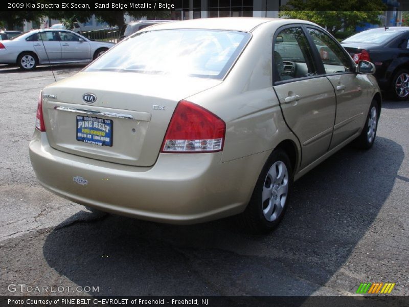 Sand Beige Metallic / Beige 2009 Kia Spectra EX Sedan