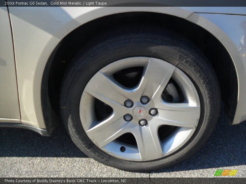 Gold Mist Metallic / Light Taupe 2009 Pontiac G6 Sedan