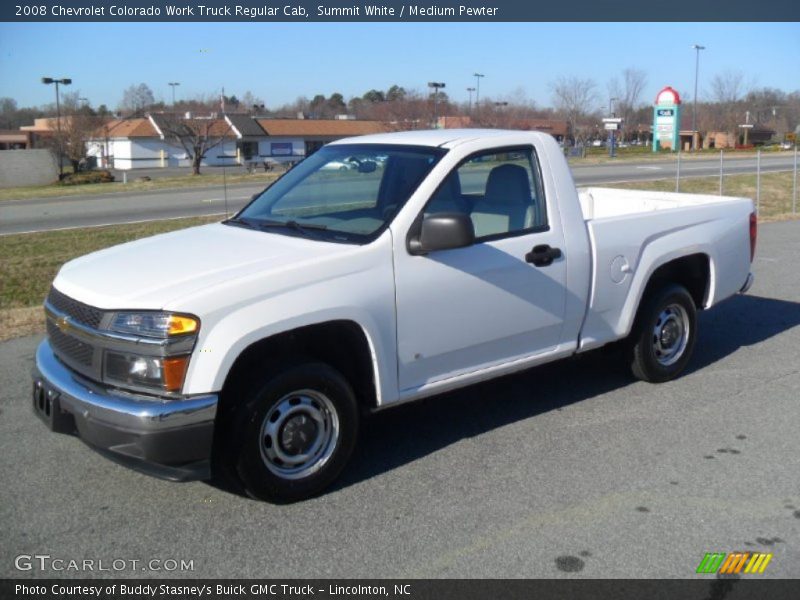 Summit White / Medium Pewter 2008 Chevrolet Colorado Work Truck Regular Cab