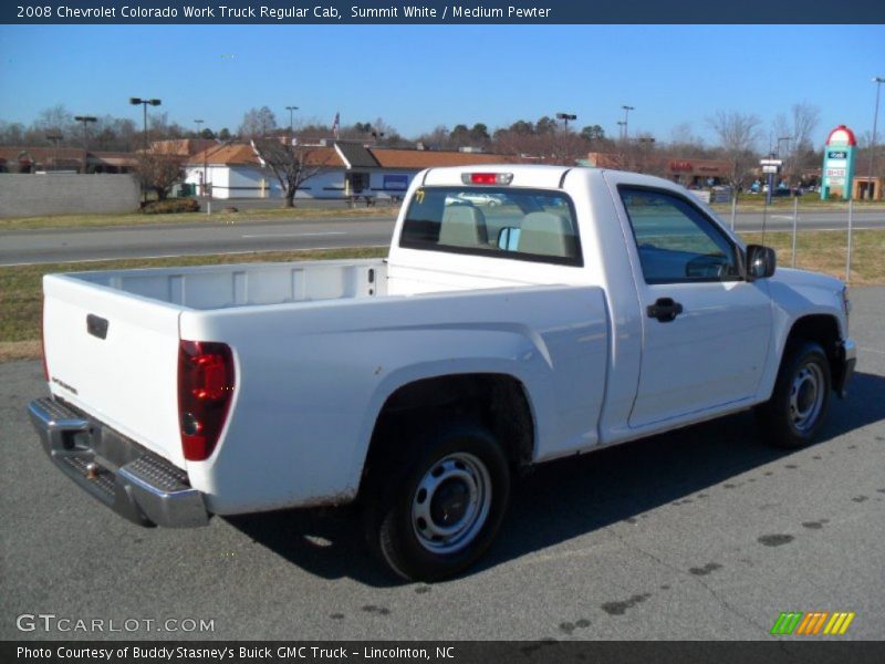 Summit White / Medium Pewter 2008 Chevrolet Colorado Work Truck Regular Cab