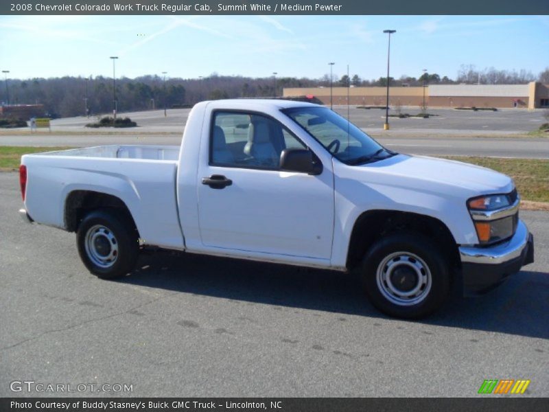 Summit White / Medium Pewter 2008 Chevrolet Colorado Work Truck Regular Cab