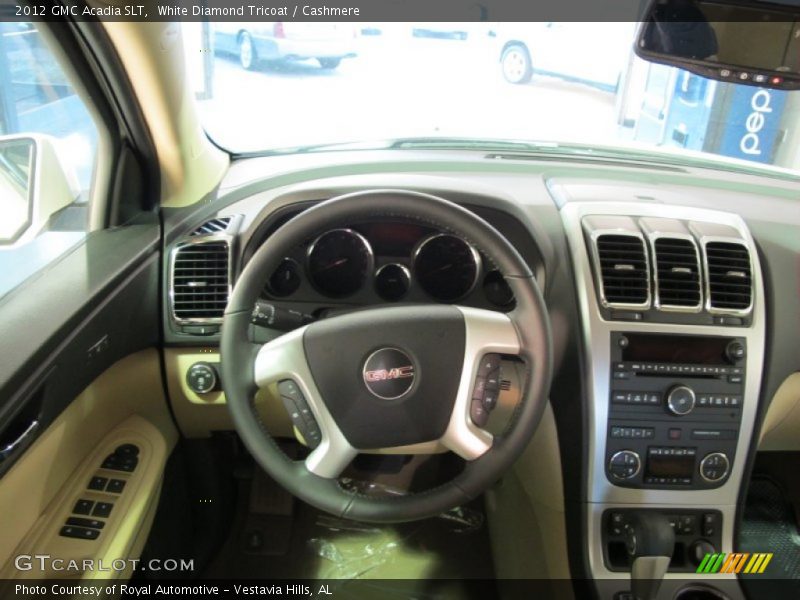 White Diamond Tricoat / Cashmere 2012 GMC Acadia SLT
