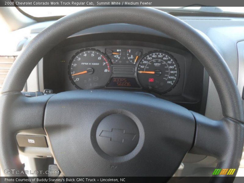 Summit White / Medium Pewter 2008 Chevrolet Colorado Work Truck Regular Cab