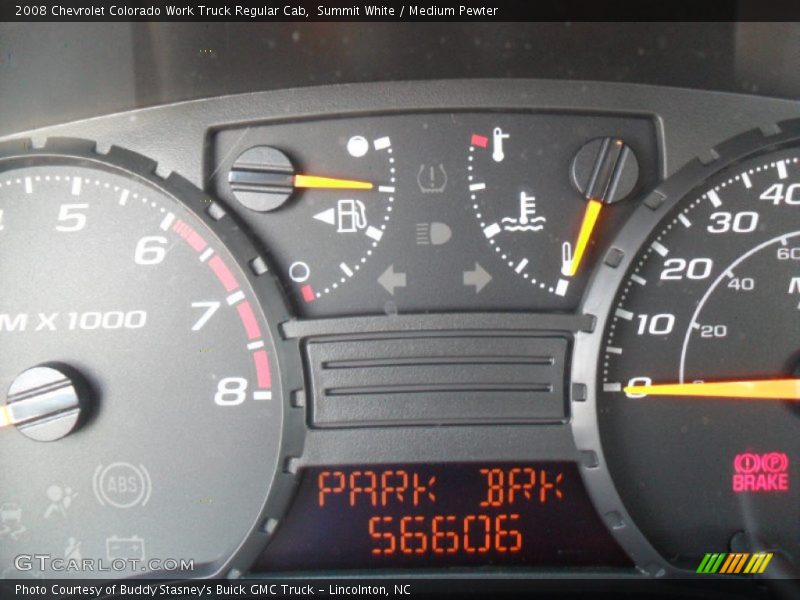 Summit White / Medium Pewter 2008 Chevrolet Colorado Work Truck Regular Cab