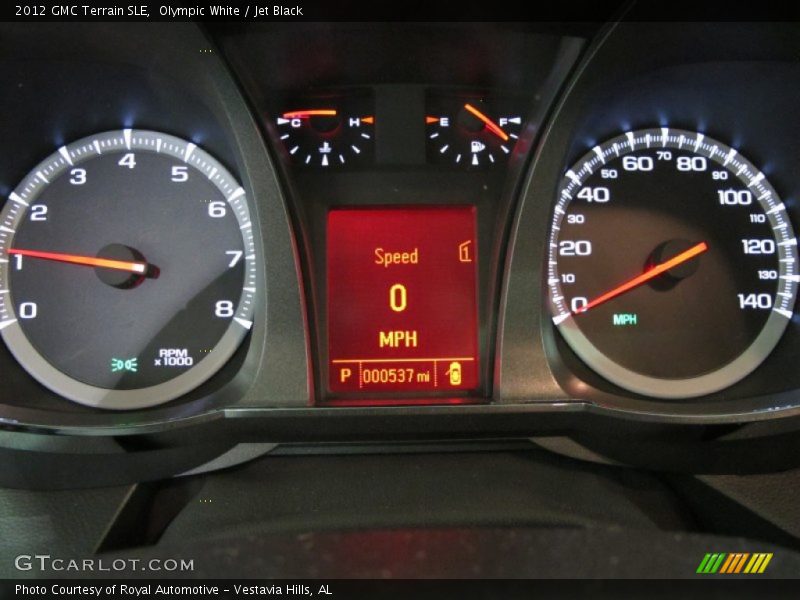 Olympic White / Jet Black 2012 GMC Terrain SLE