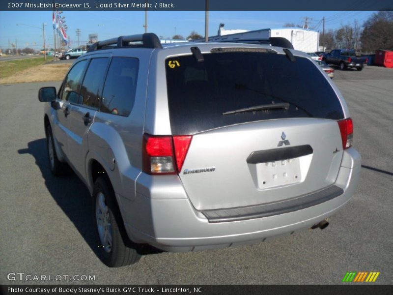 Liquid Silver Metallic / Black 2007 Mitsubishi Endeavor LS