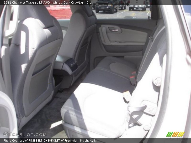 White / Dark Gray/Light Gray 2011 Chevrolet Traverse LT AWD