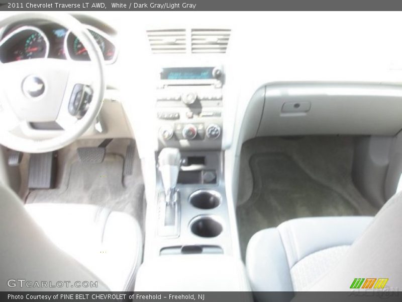 White / Dark Gray/Light Gray 2011 Chevrolet Traverse LT AWD
