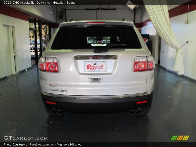 Quicksilver Metallic / Ebony 2012 GMC Acadia SL
