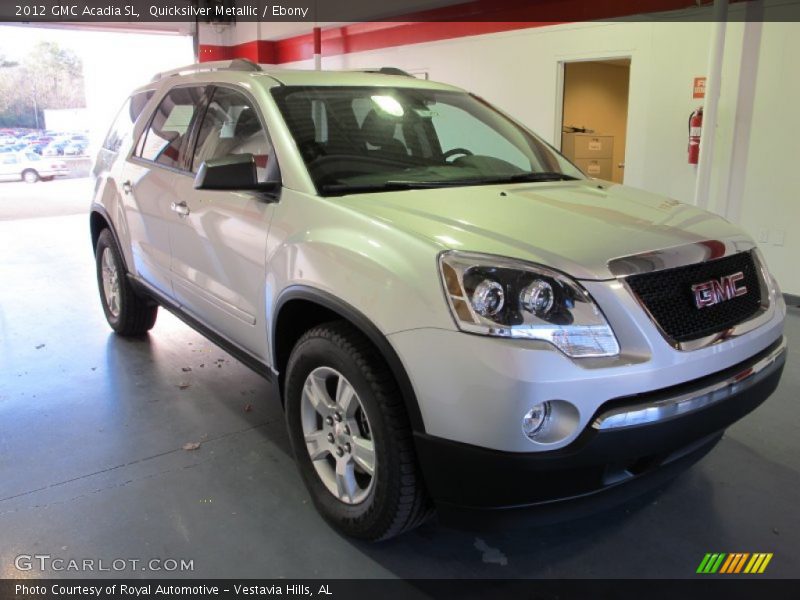 Quicksilver Metallic / Ebony 2012 GMC Acadia SL
