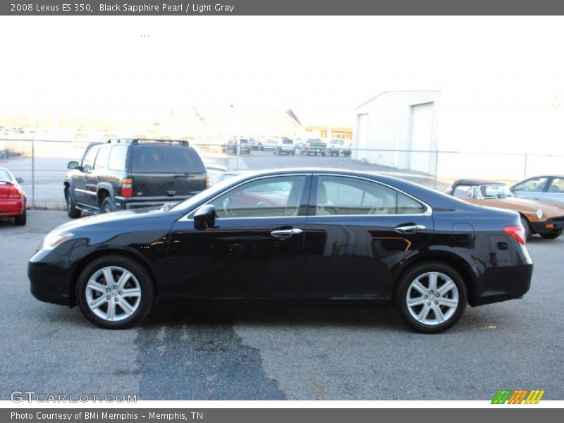 Black Sapphire Pearl / Light Gray 2008 Lexus ES 350