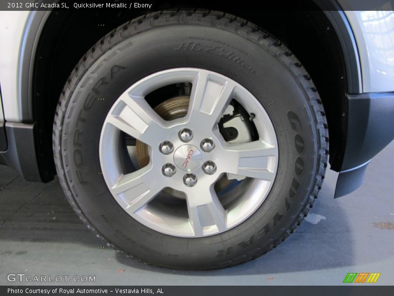 Quicksilver Metallic / Ebony 2012 GMC Acadia SL