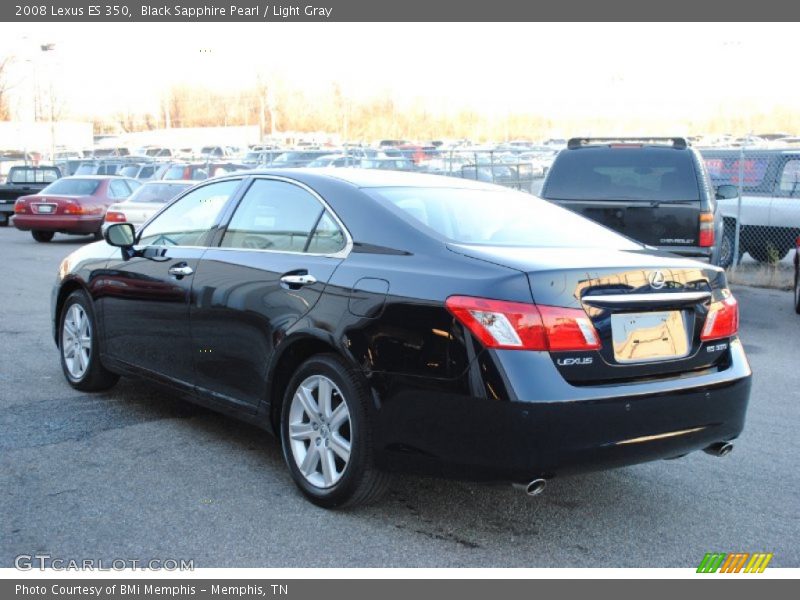 Black Sapphire Pearl / Light Gray 2008 Lexus ES 350