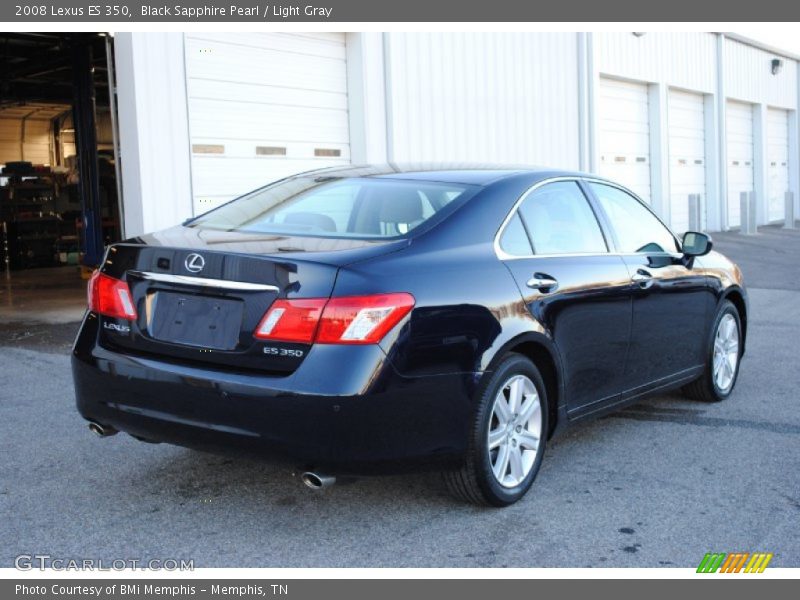 Black Sapphire Pearl / Light Gray 2008 Lexus ES 350