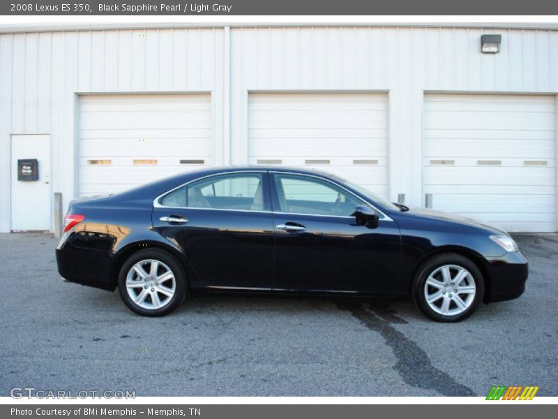 Black Sapphire Pearl / Light Gray 2008 Lexus ES 350