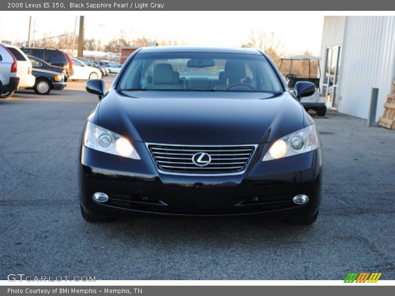 Black Sapphire Pearl / Light Gray 2008 Lexus ES 350