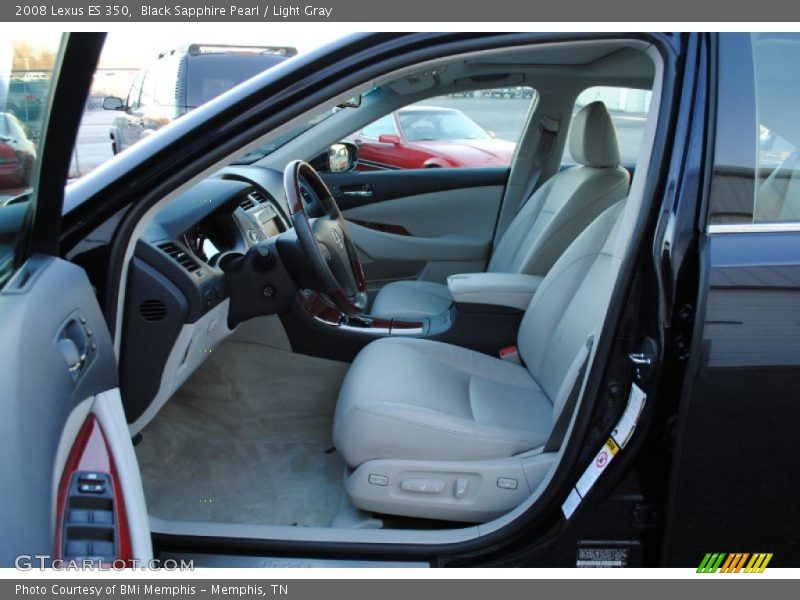 Black Sapphire Pearl / Light Gray 2008 Lexus ES 350