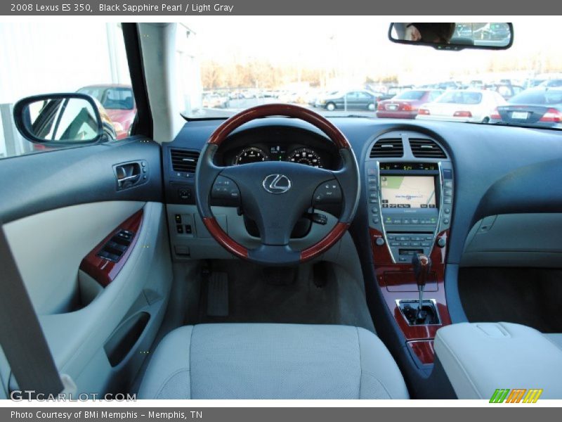 Black Sapphire Pearl / Light Gray 2008 Lexus ES 350