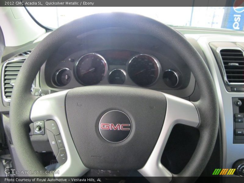 Quicksilver Metallic / Ebony 2012 GMC Acadia SL