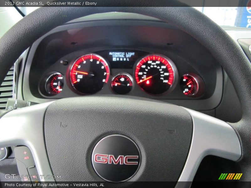 Quicksilver Metallic / Ebony 2012 GMC Acadia SL