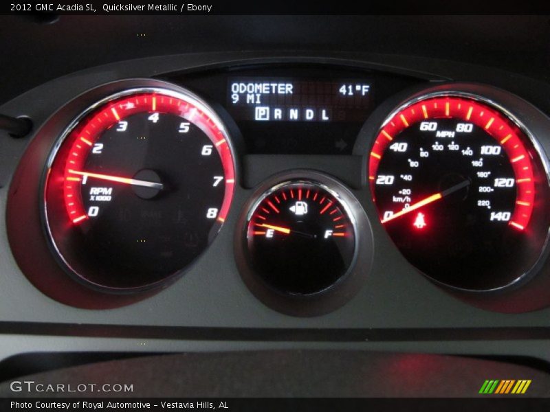Quicksilver Metallic / Ebony 2012 GMC Acadia SL