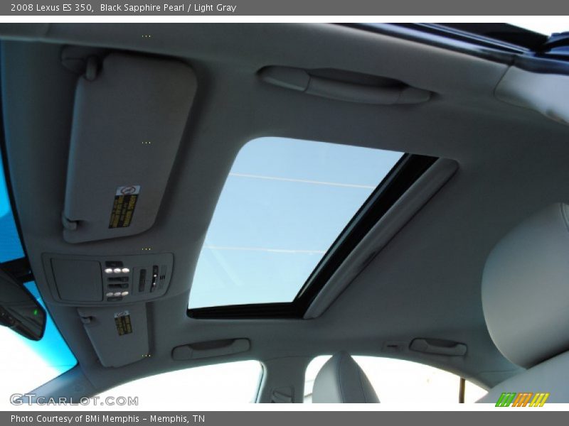 Black Sapphire Pearl / Light Gray 2008 Lexus ES 350