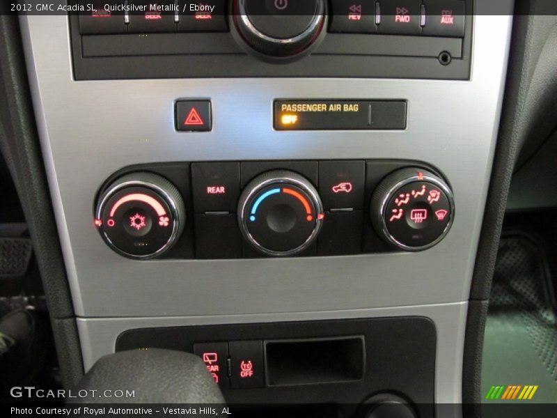 Quicksilver Metallic / Ebony 2012 GMC Acadia SL