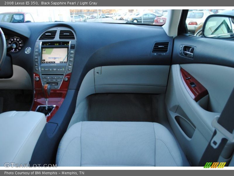 Black Sapphire Pearl / Light Gray 2008 Lexus ES 350