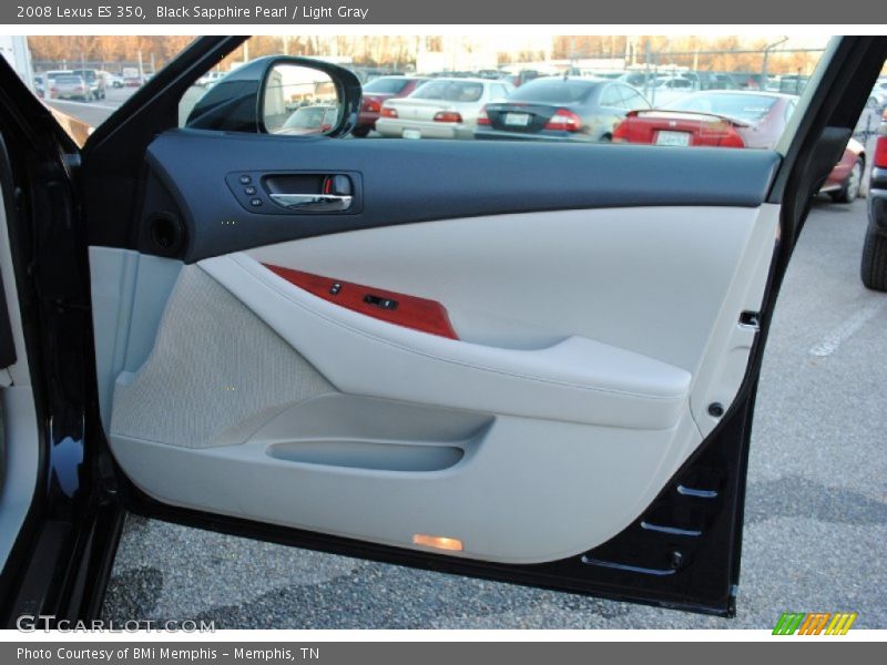 Black Sapphire Pearl / Light Gray 2008 Lexus ES 350