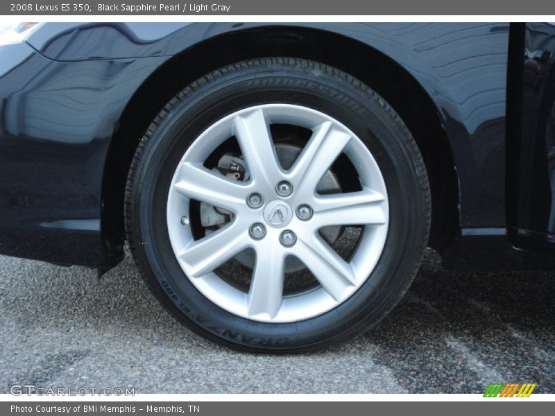 Black Sapphire Pearl / Light Gray 2008 Lexus ES 350