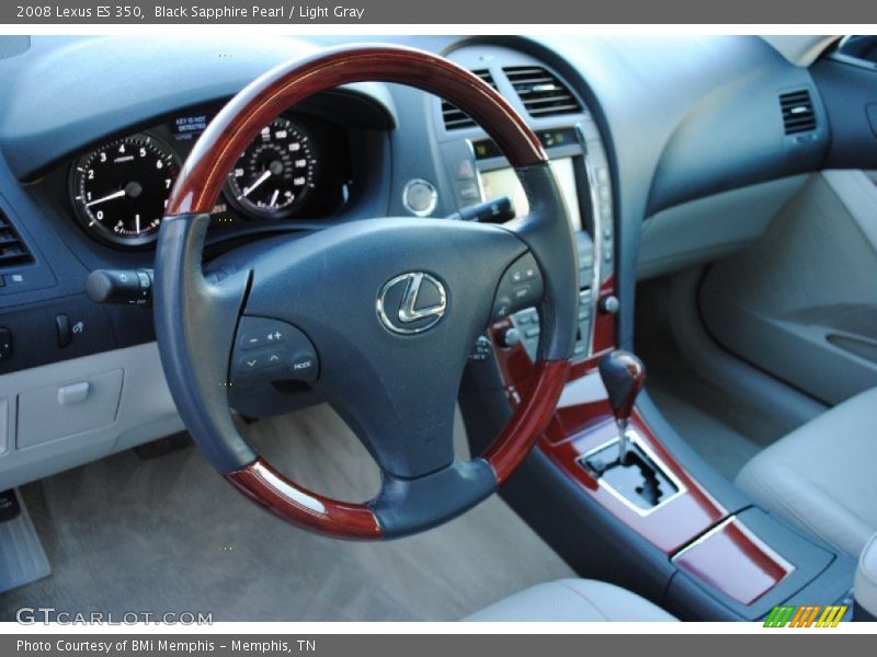Black Sapphire Pearl / Light Gray 2008 Lexus ES 350