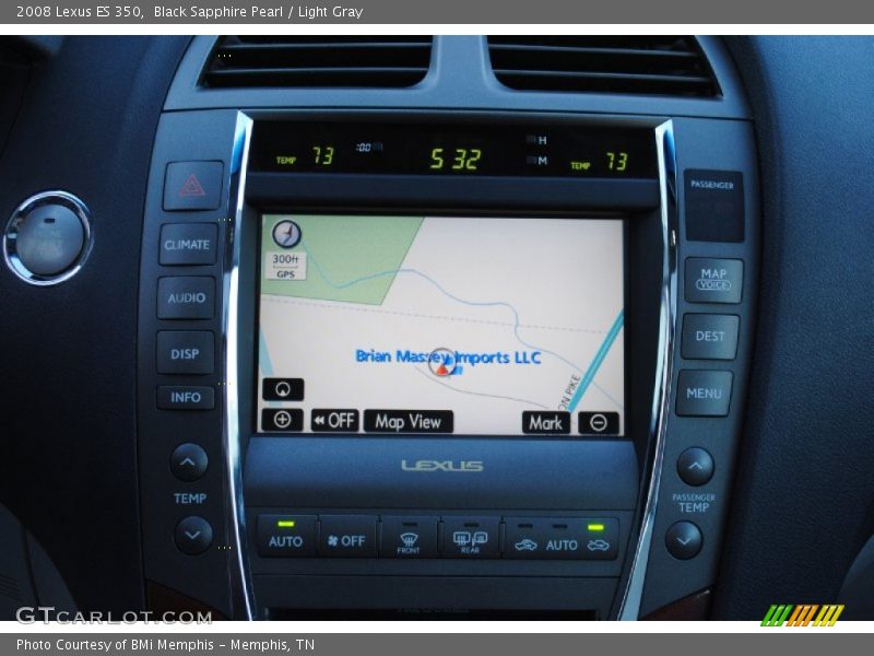 Black Sapphire Pearl / Light Gray 2008 Lexus ES 350