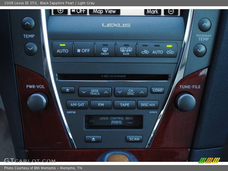 Black Sapphire Pearl / Light Gray 2008 Lexus ES 350