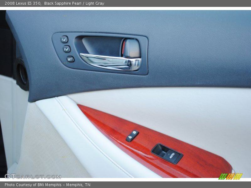 Black Sapphire Pearl / Light Gray 2008 Lexus ES 350
