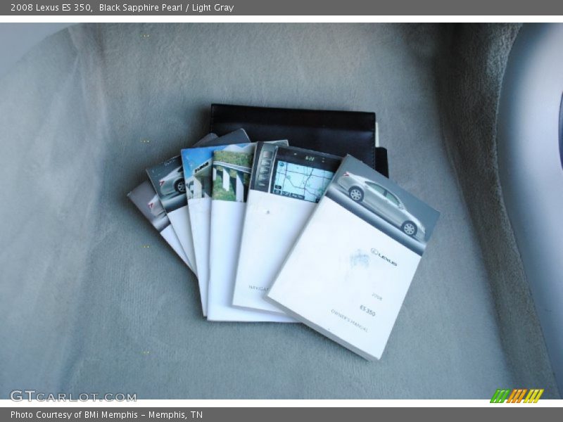 Black Sapphire Pearl / Light Gray 2008 Lexus ES 350