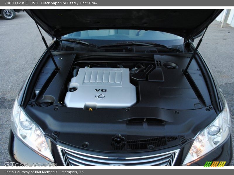 Black Sapphire Pearl / Light Gray 2008 Lexus ES 350