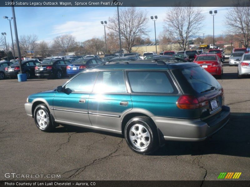 Spruce Green Pearl / Gray 1999 Subaru Legacy Outback Wagon
