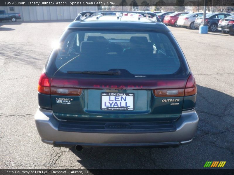 Spruce Green Pearl / Gray 1999 Subaru Legacy Outback Wagon
